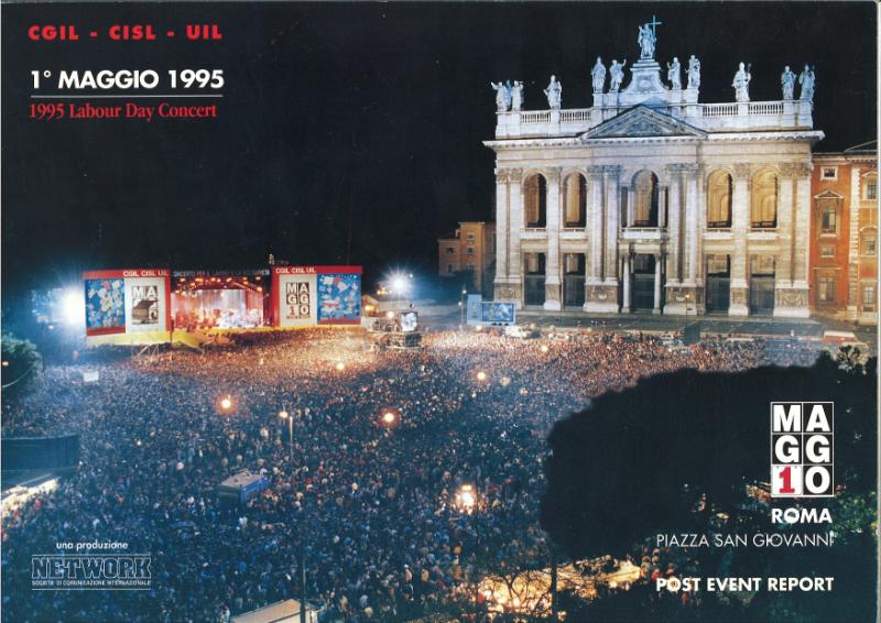 Concerto del Primo Maggio a Roma in Piazza San Giovanni 1995